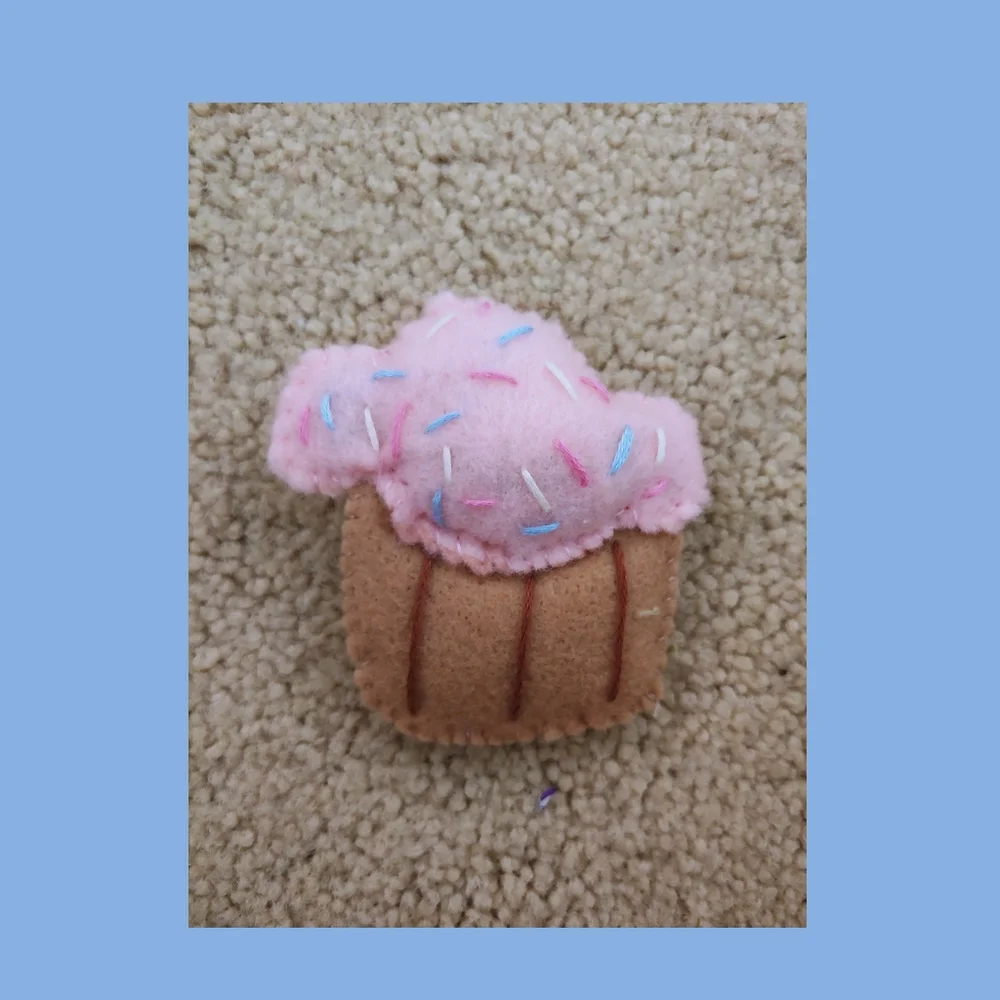 Pink Cupcake Cat Toy